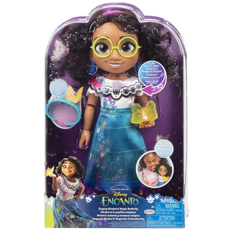 Disney Encanto Mirabel + Luminous butterfly doll 38 cm / Lalka z motylem świecącym 38 cm zdjęcie produktu