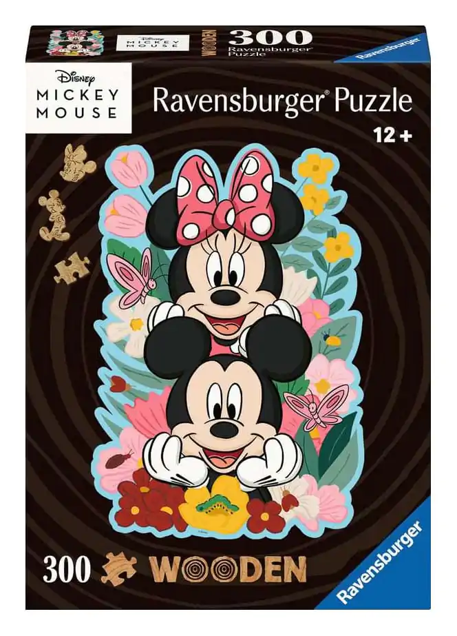 Disney DREWNIANE Puzzle Jigsaw Mickey & Minnie (300 sztuk) zdjęcie produktu