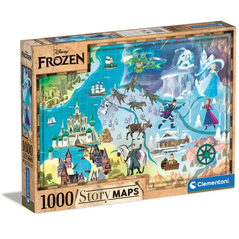 Disney Story Maps Puzzle z motywem Frozen (1000 elementów) zdjęcie produktu