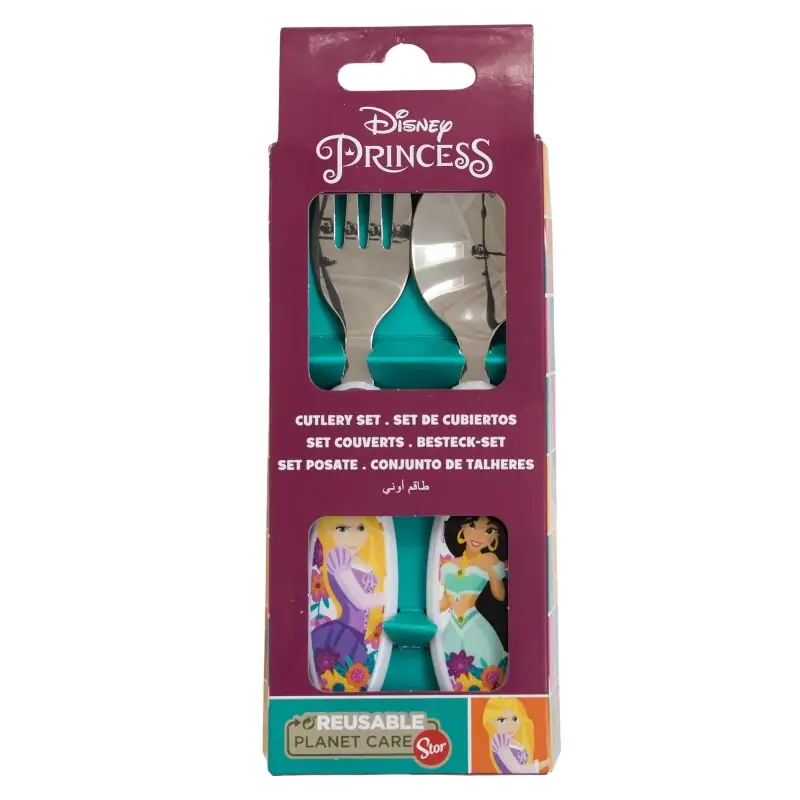 Disney Princess Zestaw 2 metalowych sztućców zdjęcie produktu