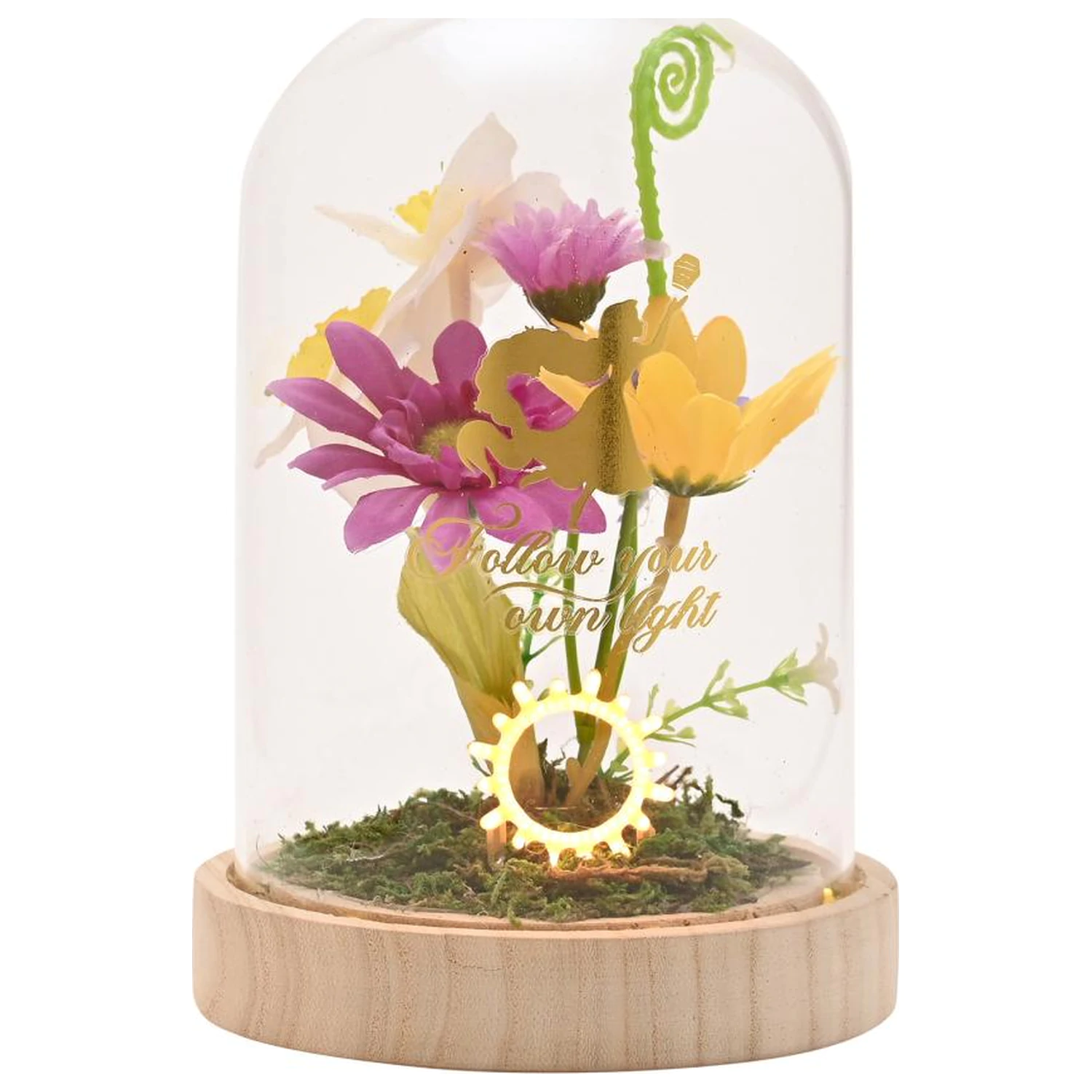 Disney Princess Rapunzel Floral Cloche z Neon Light zdjęcie produktu