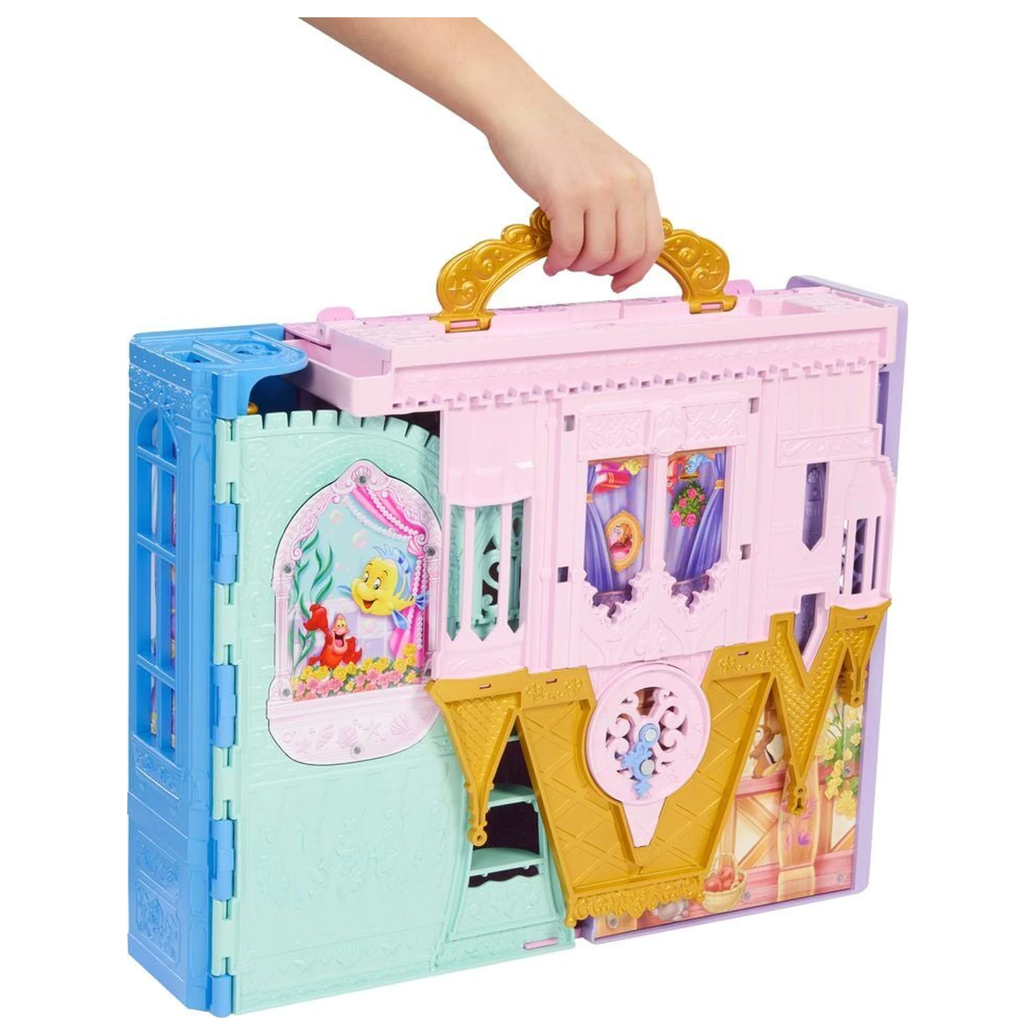 Disney Princess Rapunzel Lalka i Close & Carry Zamek zestaw do zabawy zdjęcie produktu
