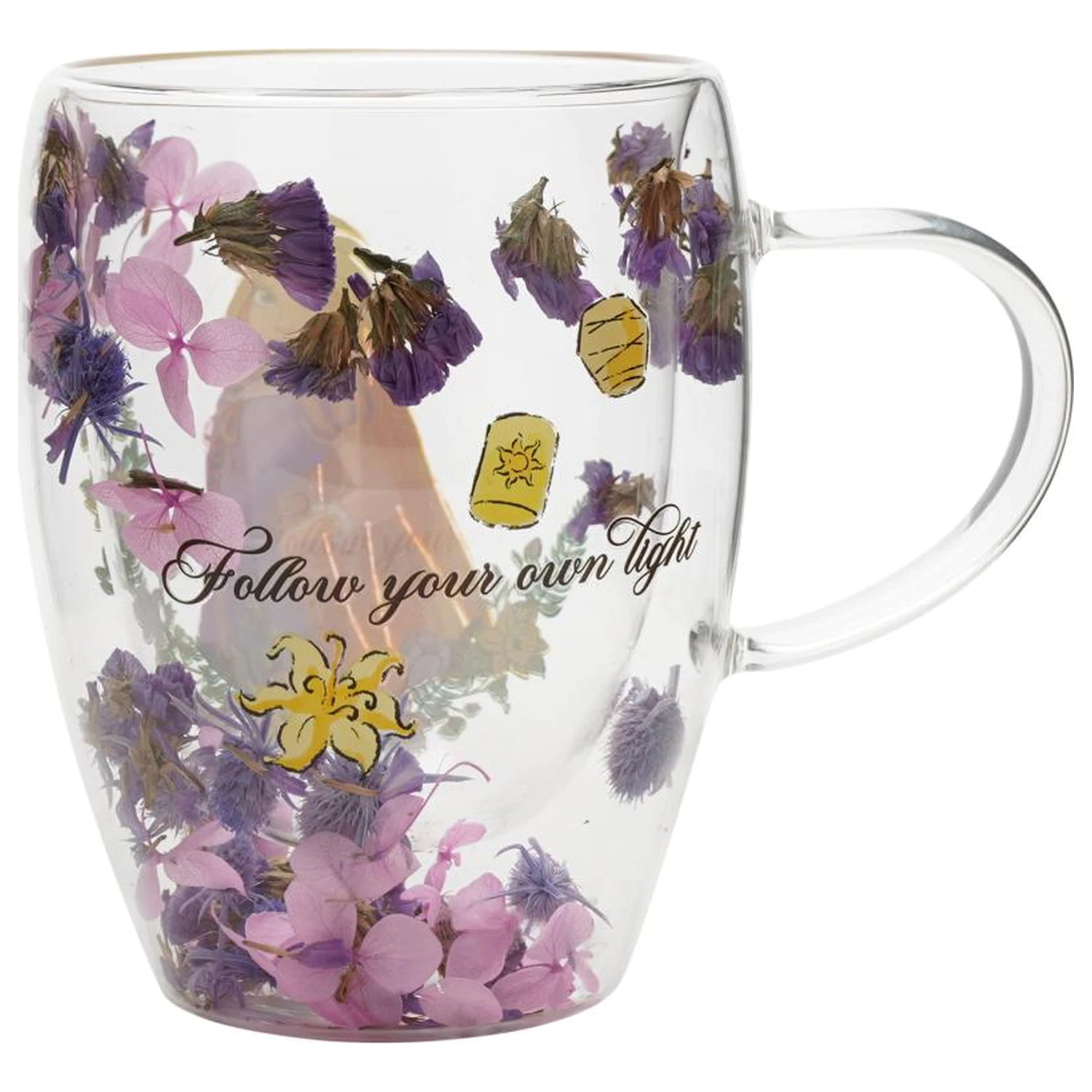 Disney Princess Rapunzel szklanka z suszonymi kwiatami 300 ml zdjęcie produktu