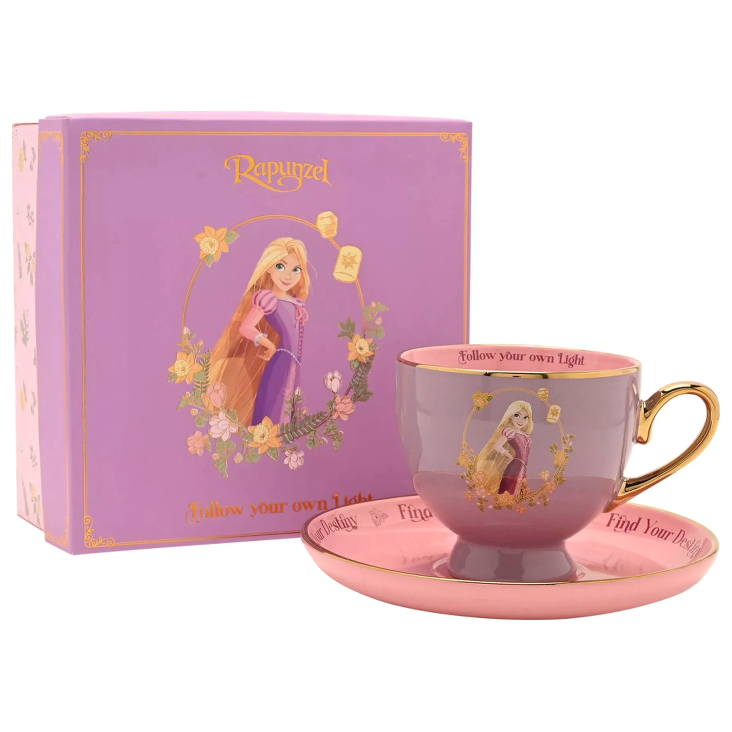 Disney Princess Roszpunka Filiżanka do Herbaty + Spodek 207ml zdjęcie produktu