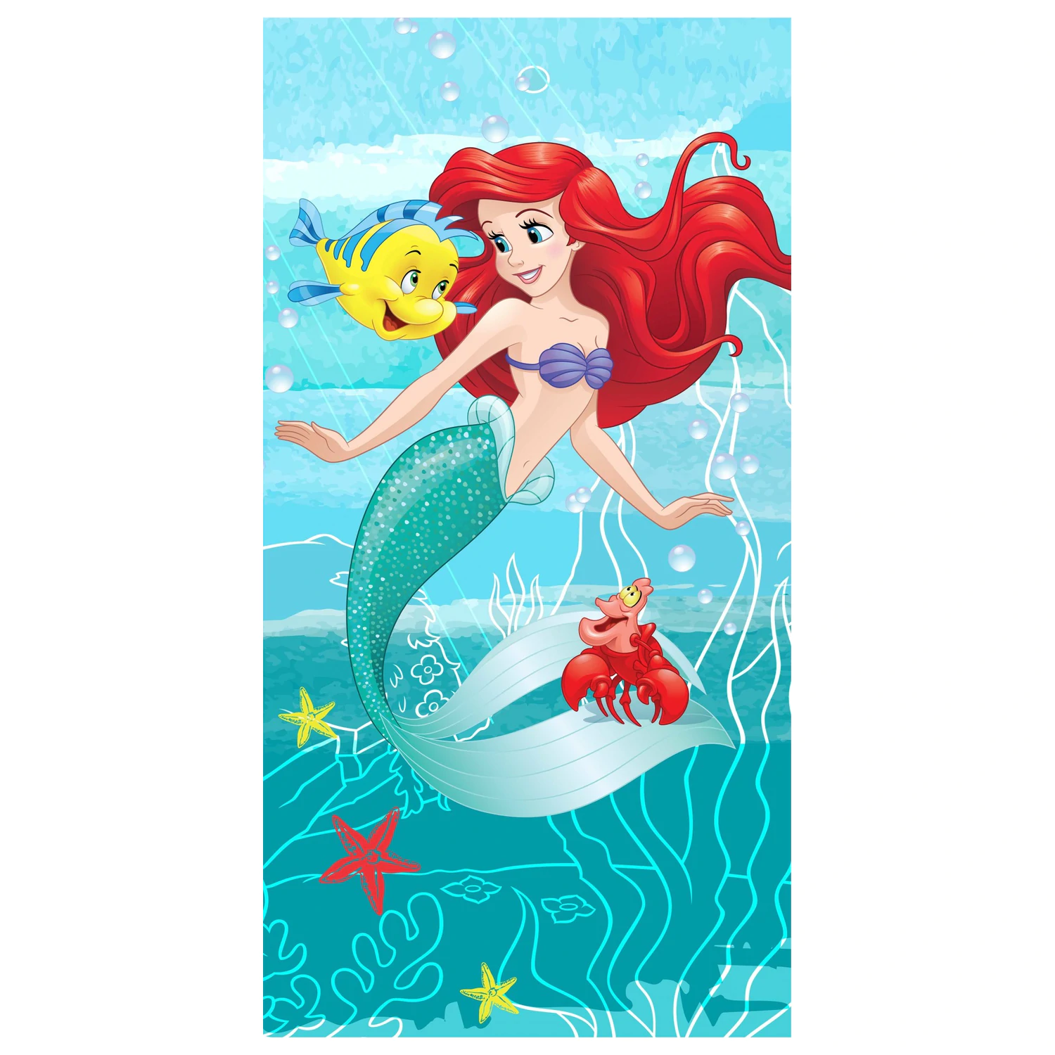 Disney Princess, Ariel and Friends Ręcznik 70x140cm zdjęcie produktu