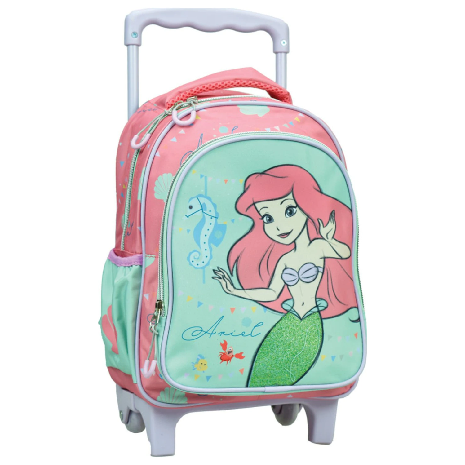 Disney Princesses Ariel plecak na kółkach dla przedszkolaka, torba 30 cm zdjęcie produktu