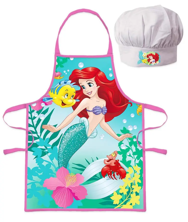 Fartuch dla dzieci Disney Princesses Ariel 2-częściowy zestaw zdjęcie produktu