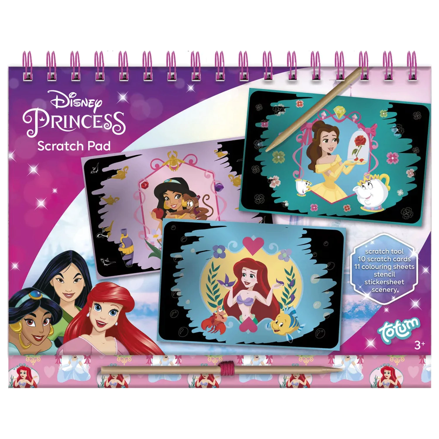 Disney Princess Zestaw do zdrapywania i zestaw kreatywny Beauty Scratch Art Kit and Activity Set zdjęcie produktu