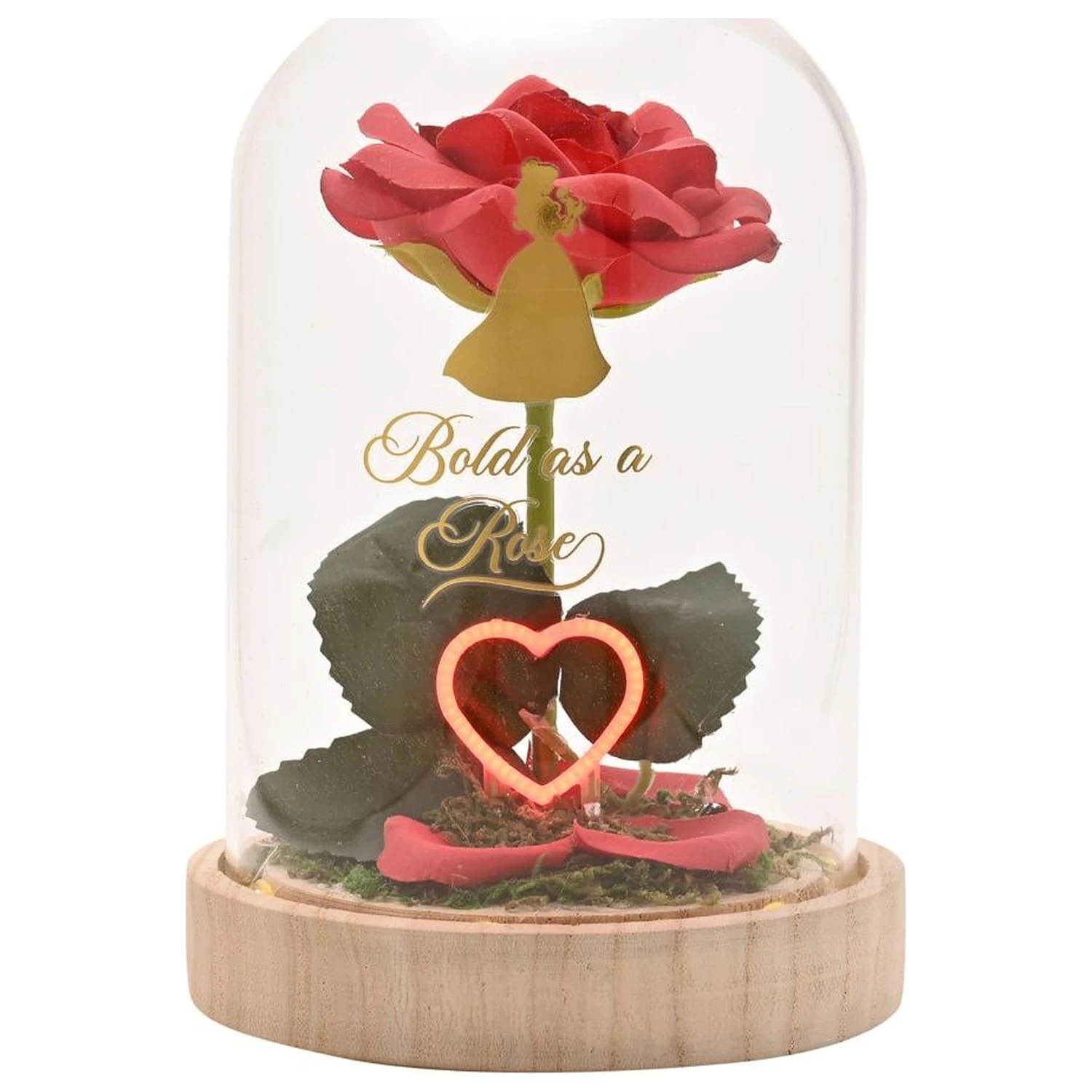 Disney Princess Belle Floral Cloche z neonowym światłem zdjęcie produktu