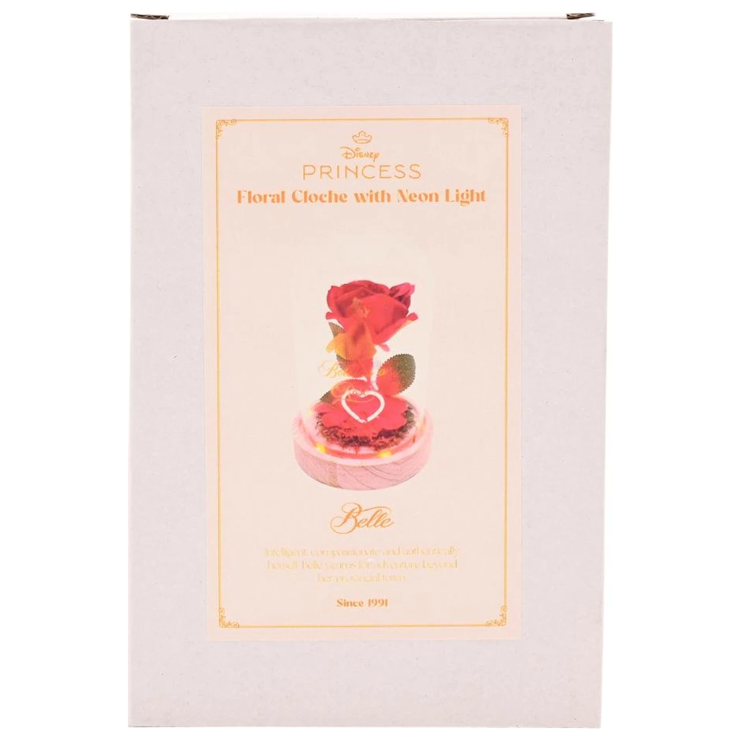 Disney Princess Belle Floral Cloche z neonowym światłem zdjęcie produktu