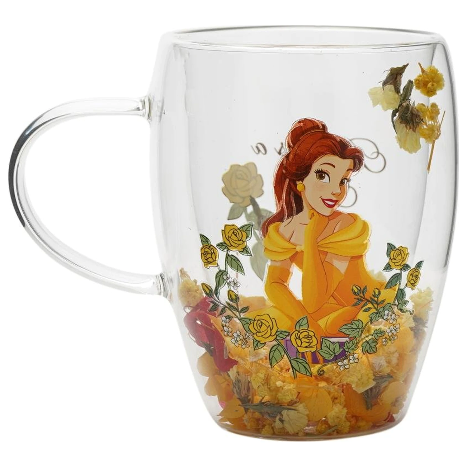 Disney Princess Belle szklanka z suszonymi kwiatami 300 ml zdjęcie produktu