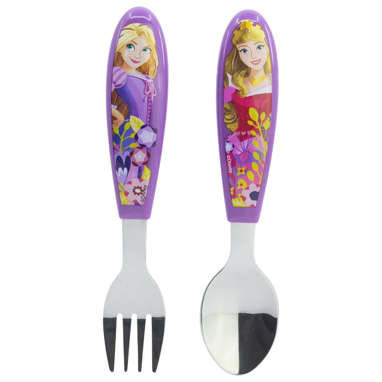 Disney Princess Courageous Heart Metalowy Ergonomiczny Zestaw Sztućców - 2-częściowy zdjęcie produktu