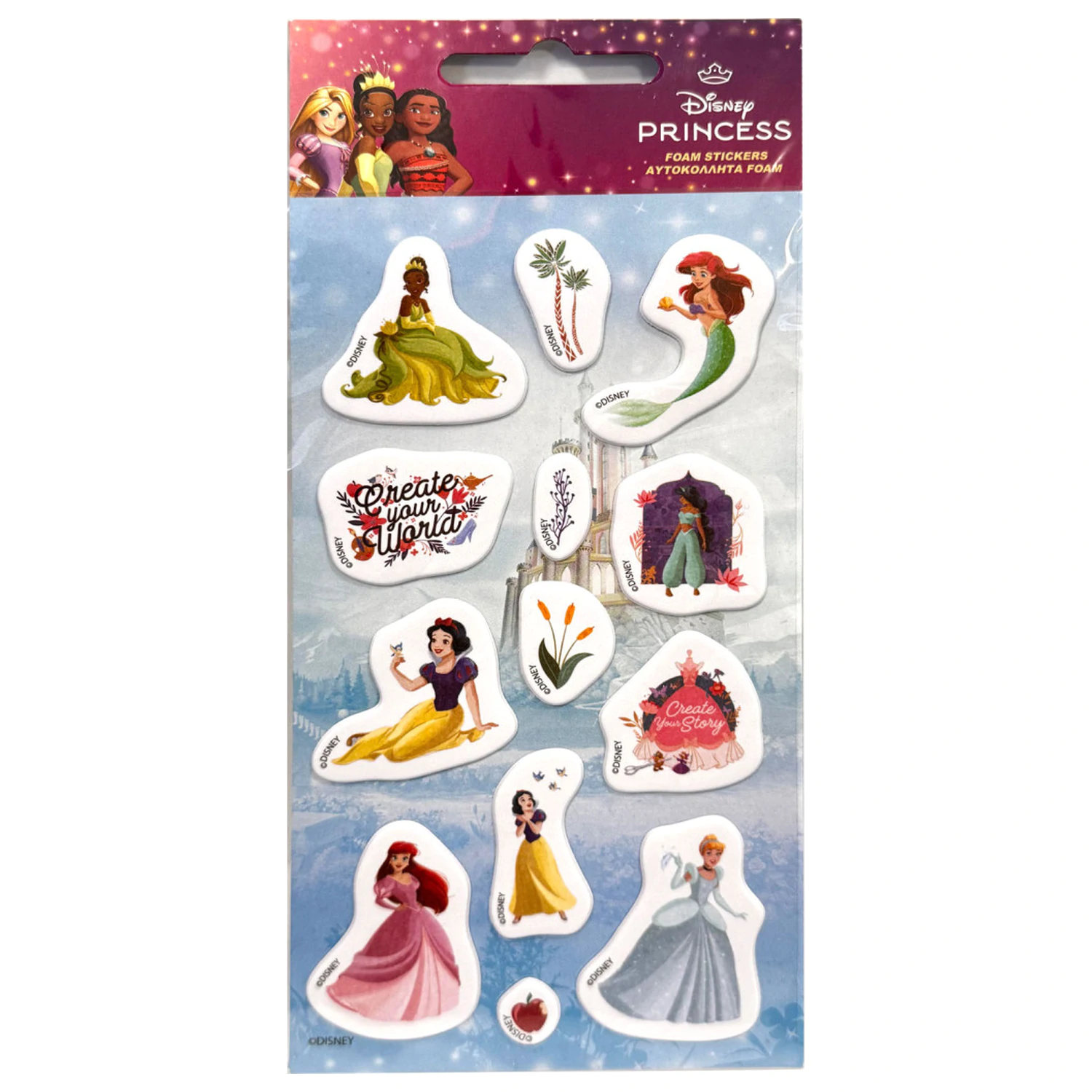 Disney Princess Create Your Story Puffy Foam Zestaw Naklejek zdjęcie produktu