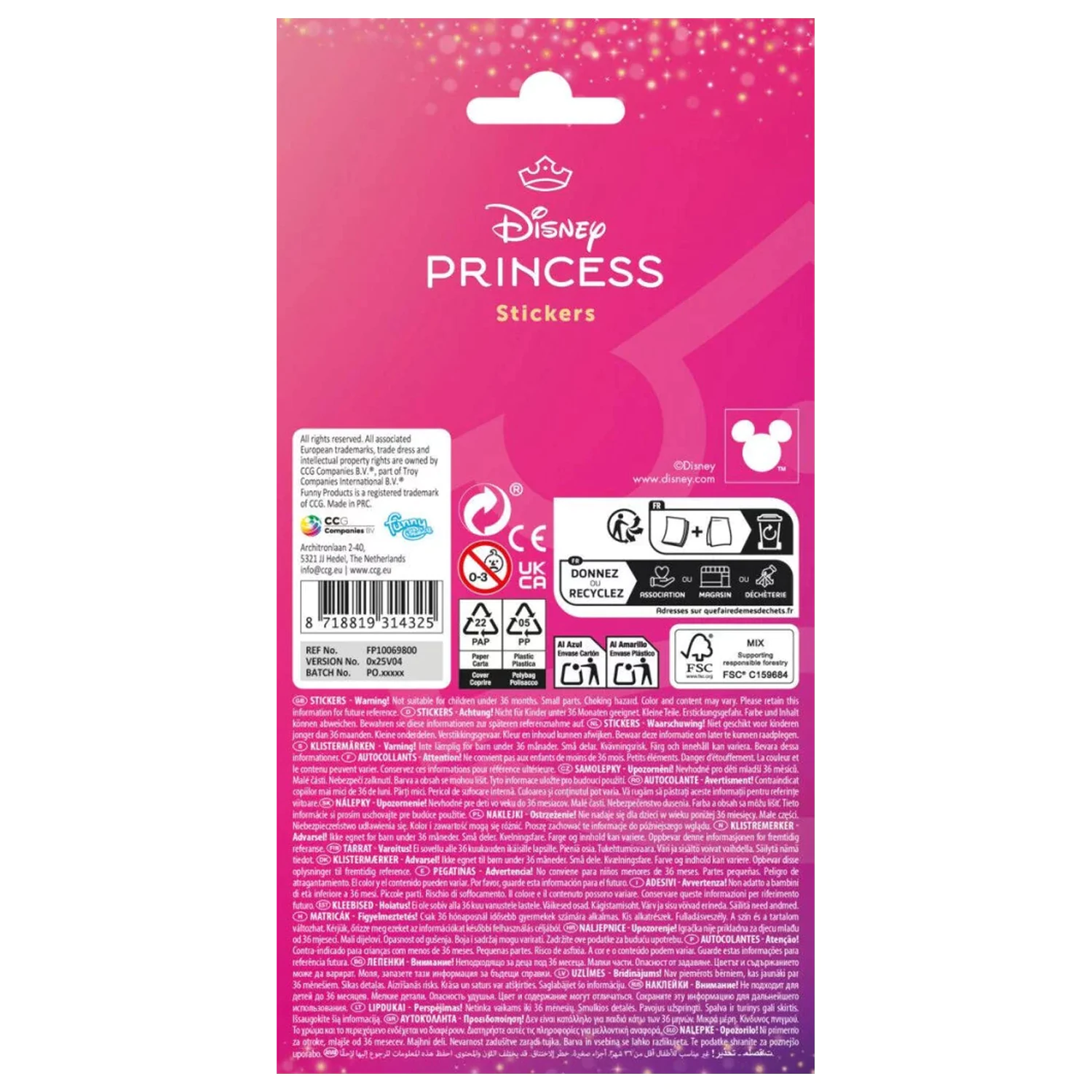 Disney Princess Cuties Naklejki zdjęcie produktu