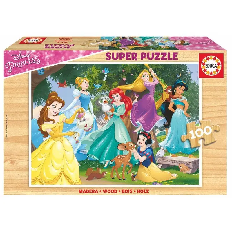 Drewniane puzzle Disney Princess 100 elementów zdjęcie produktu