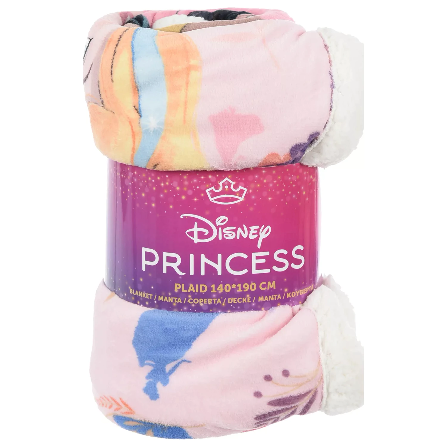 Koc z barankiem Disney Princess Floral Fantasy 140x190 cm zdjęcie produktu