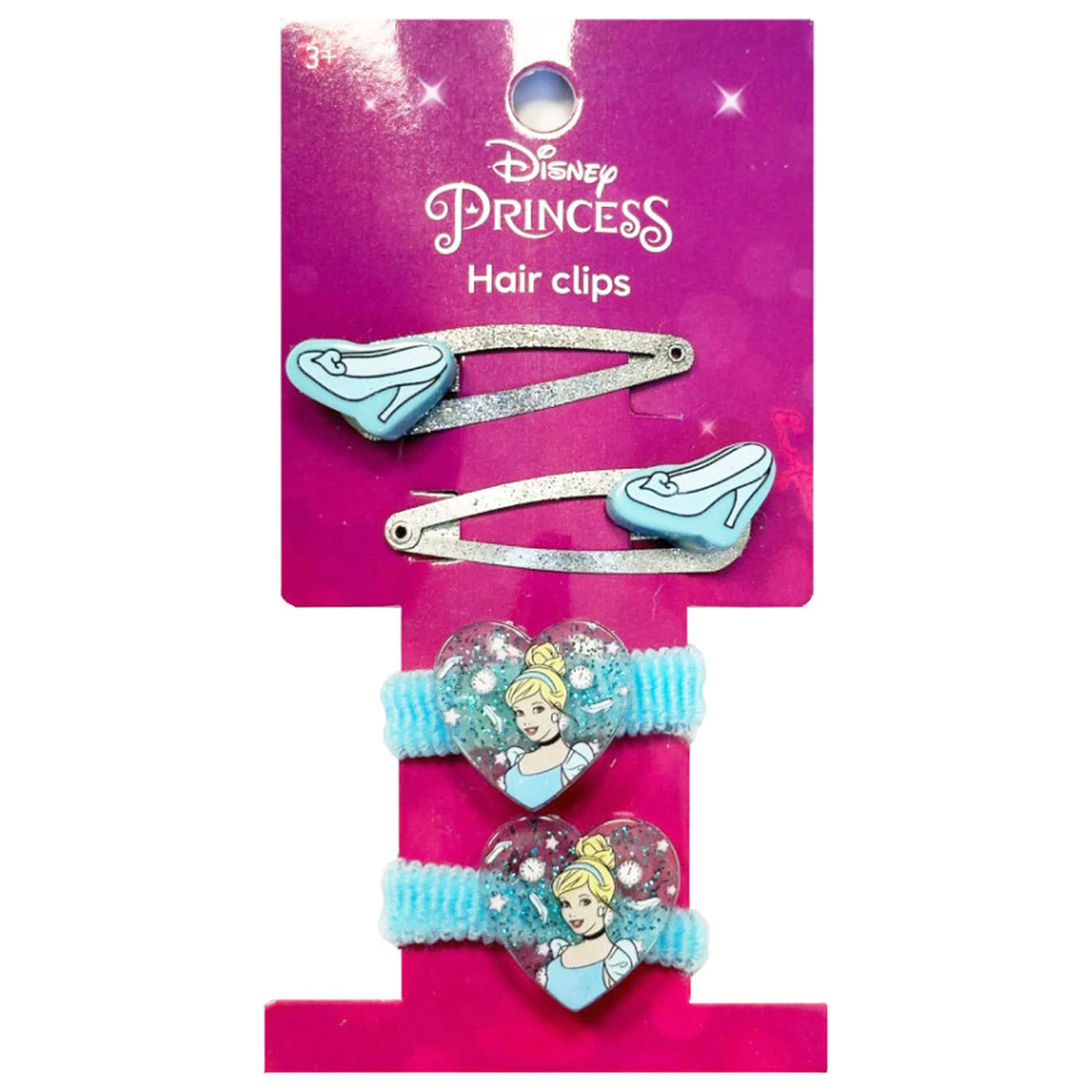 Disney Princesses, Cinderella Zestaw 6 Glam Hair Clip i gumek do włosów zdjęcie produktu