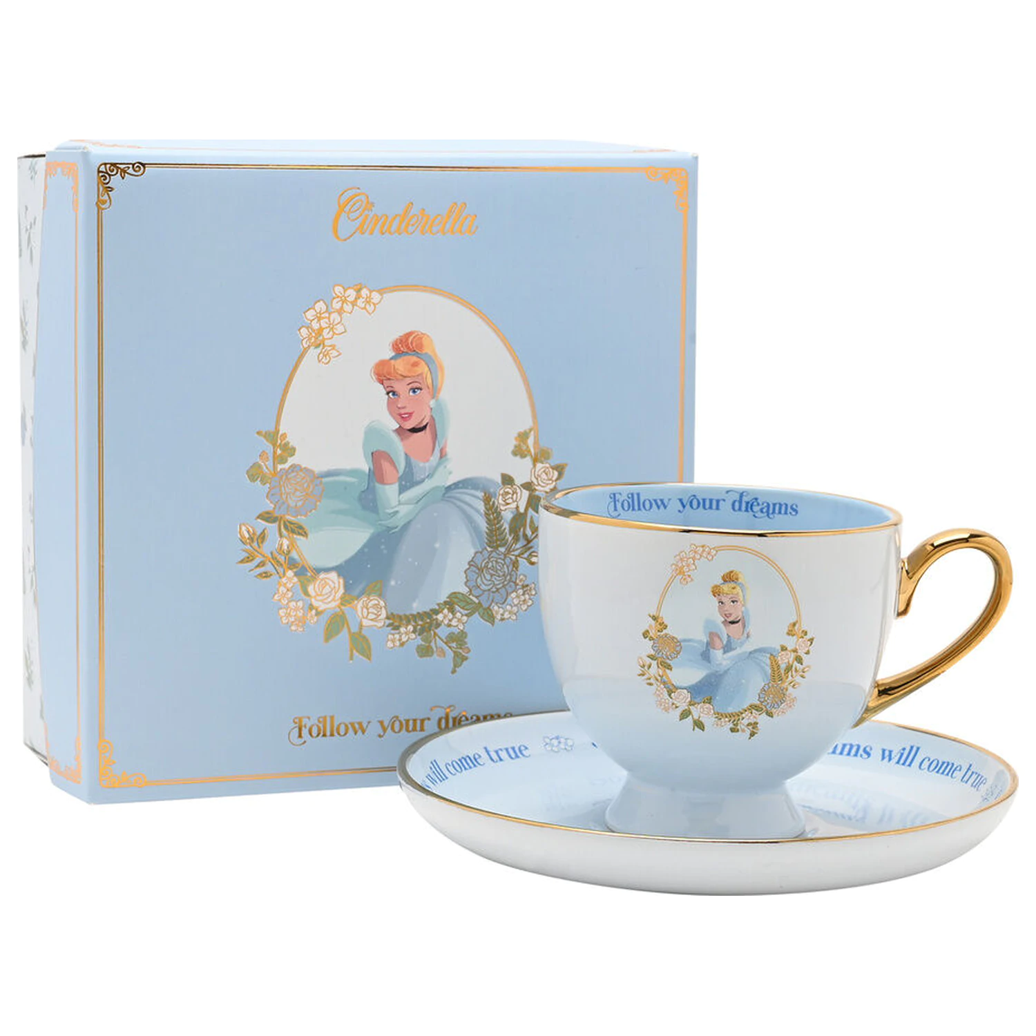 Disney Princess Cinderella filiżanka do herbaty i spodek zdjęcie produktu