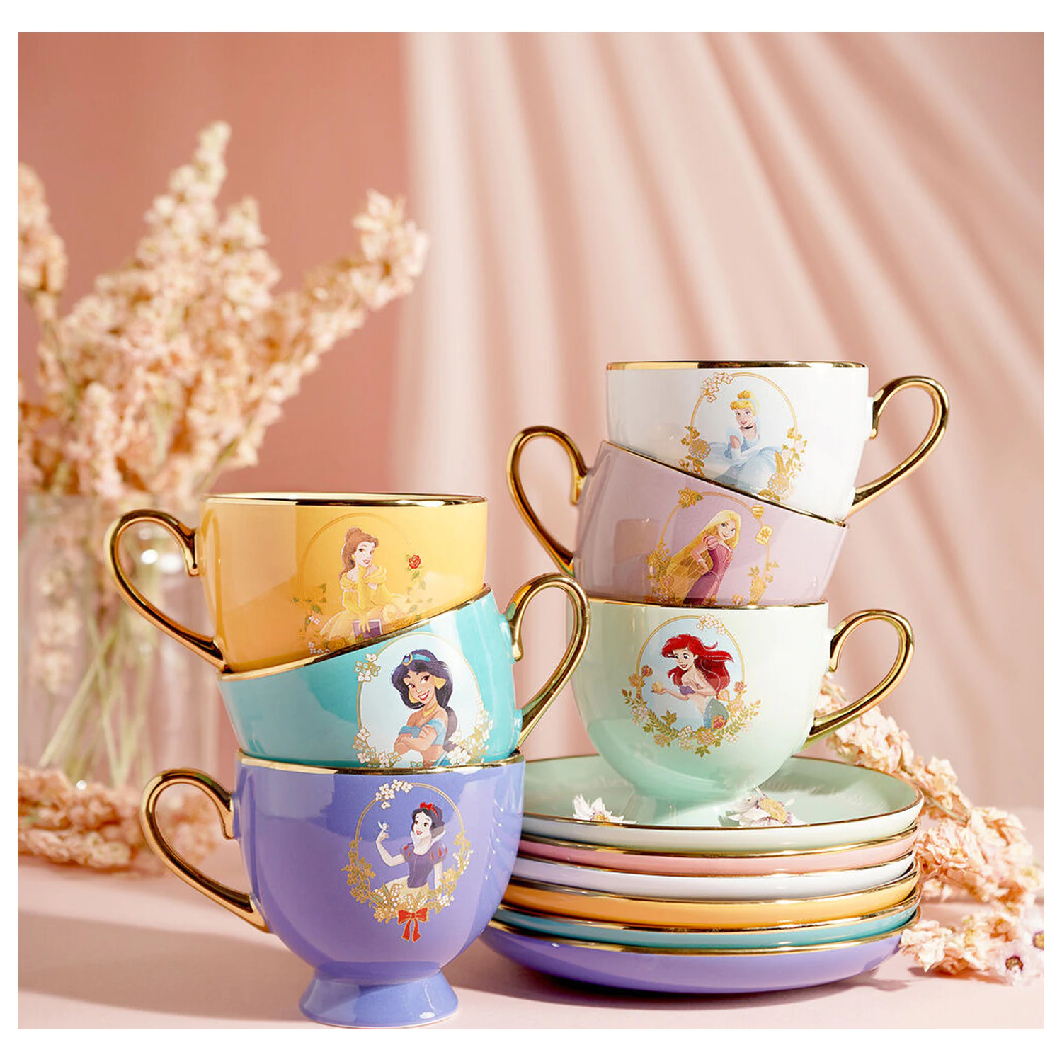 Disney Princess Cinderella filiżanka do herbaty i spodek zdjęcie produktu