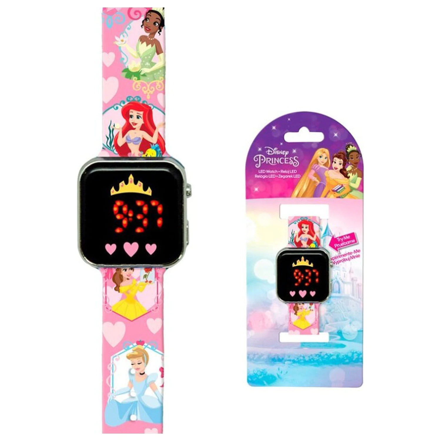 Disney Princess Heart Cyfrowy LED Zegarek na rękę zdjęcie produktu