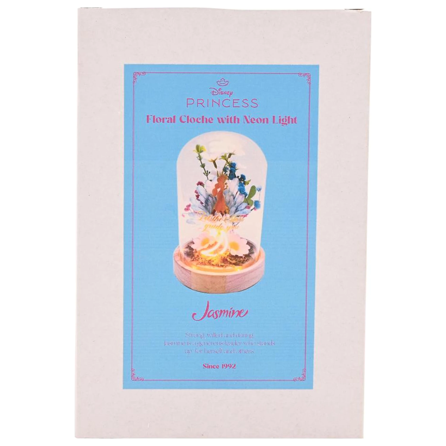 Disney Princess Jasmine Floral Cloche z neonowym światłem zdjęcie produktu