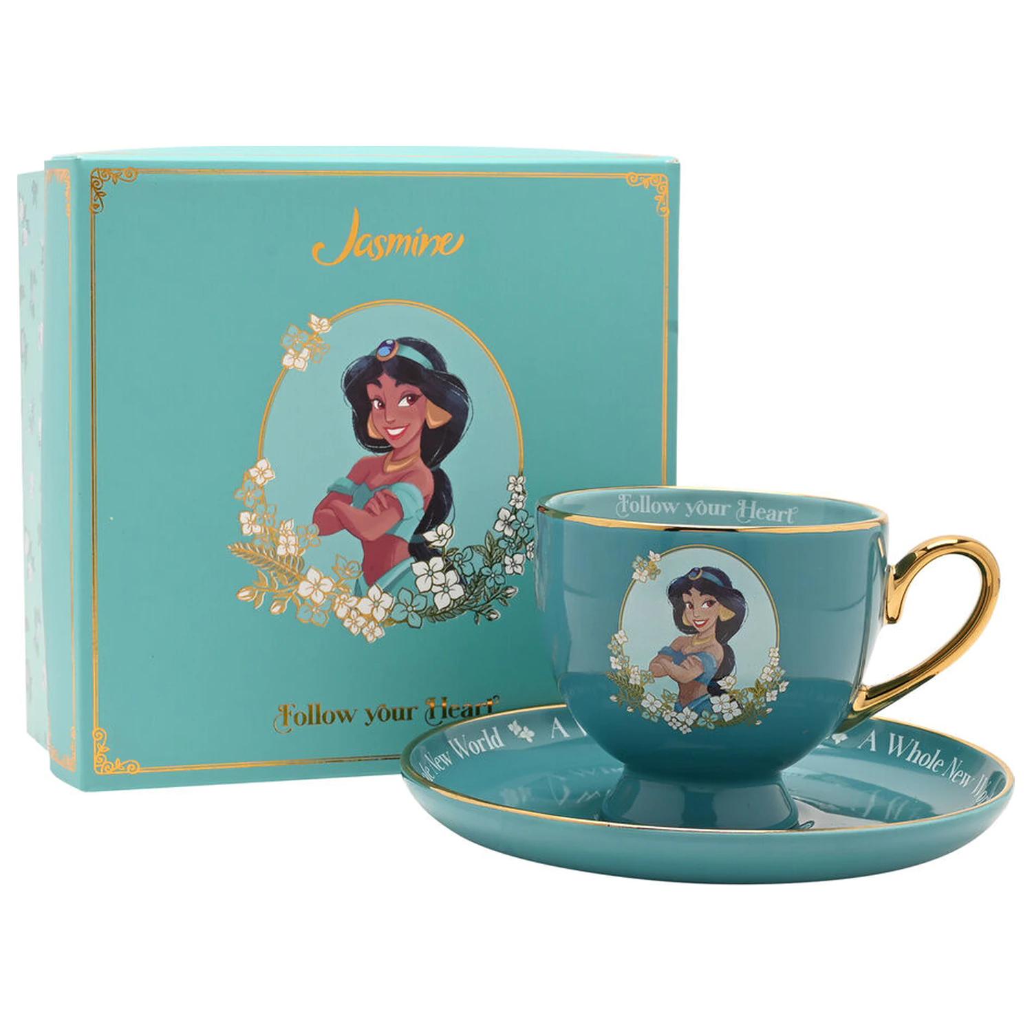 Disney Princess Jasmine filiżanka do herbaty ze spodkiem zdjęcie produktu