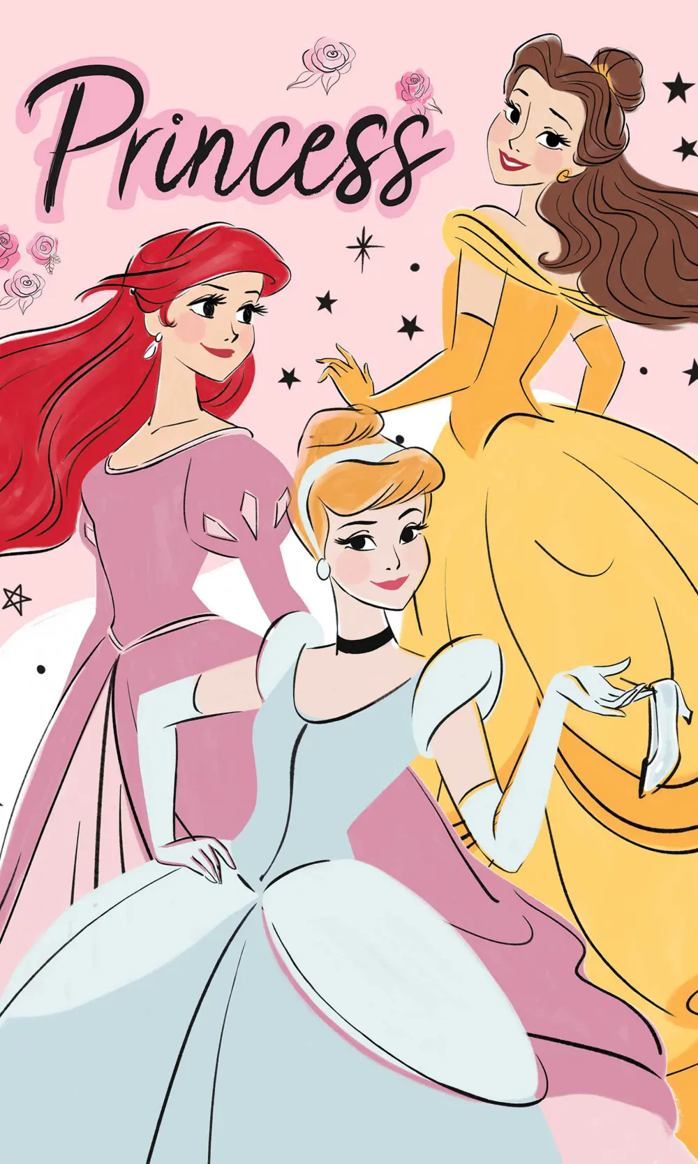 Ręcznik Disney Princess Hand Towel Face Towel, Ręcznik 30*50cm zdjęcie produktu