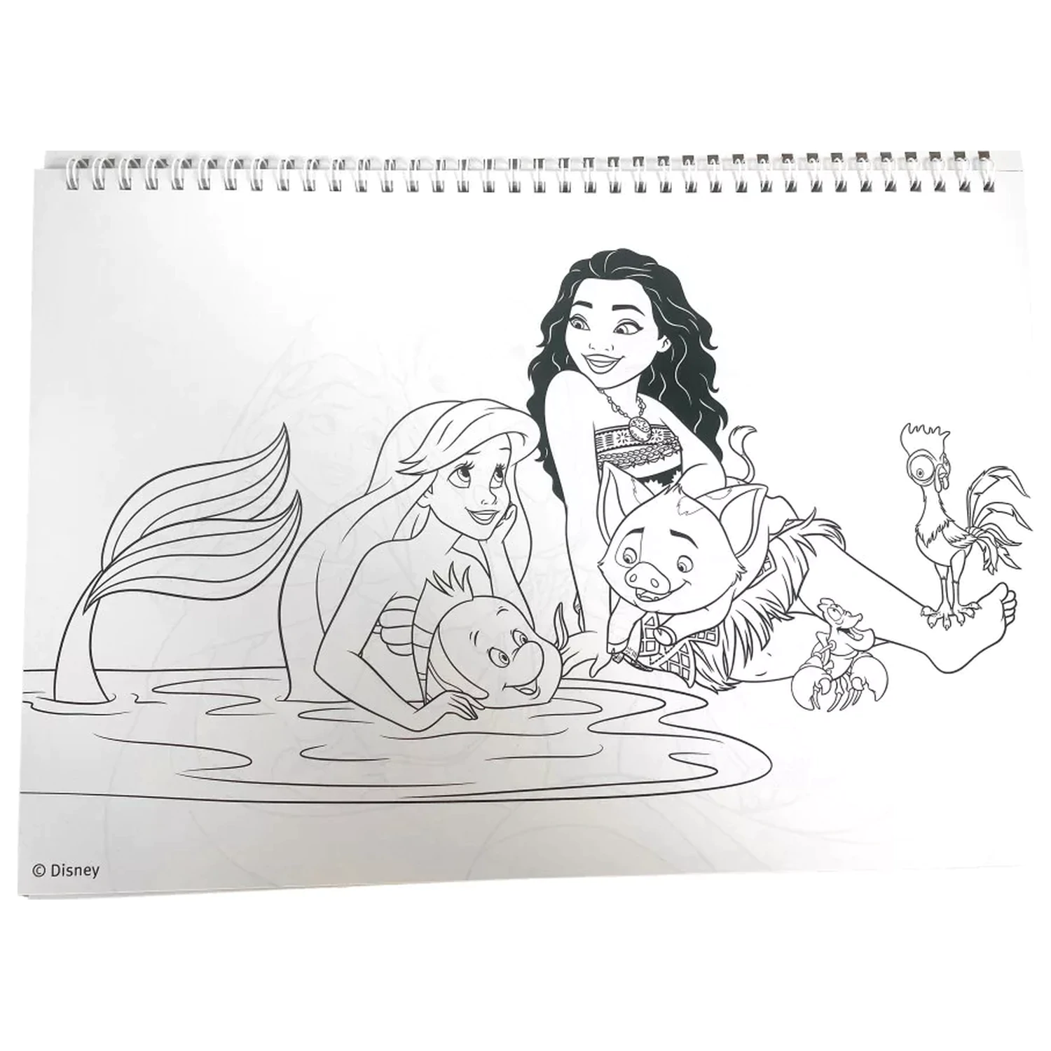 Szkicownik spiralny Disney Princesses Life A/4, 40 arkuszy, z naklejkami zdjęcie produktu