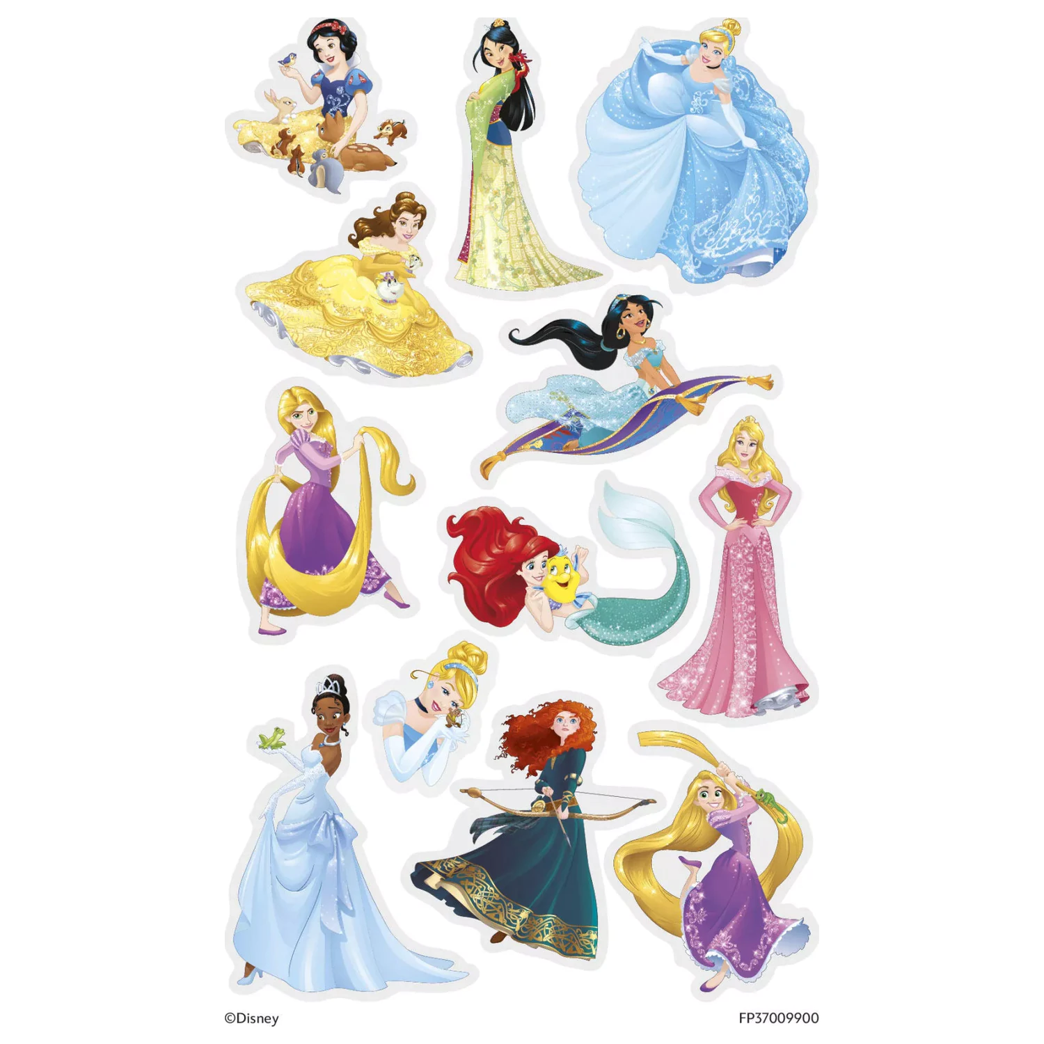 Disney Princesses Magic Tattoos 12-częściowy zdjęcie produktu