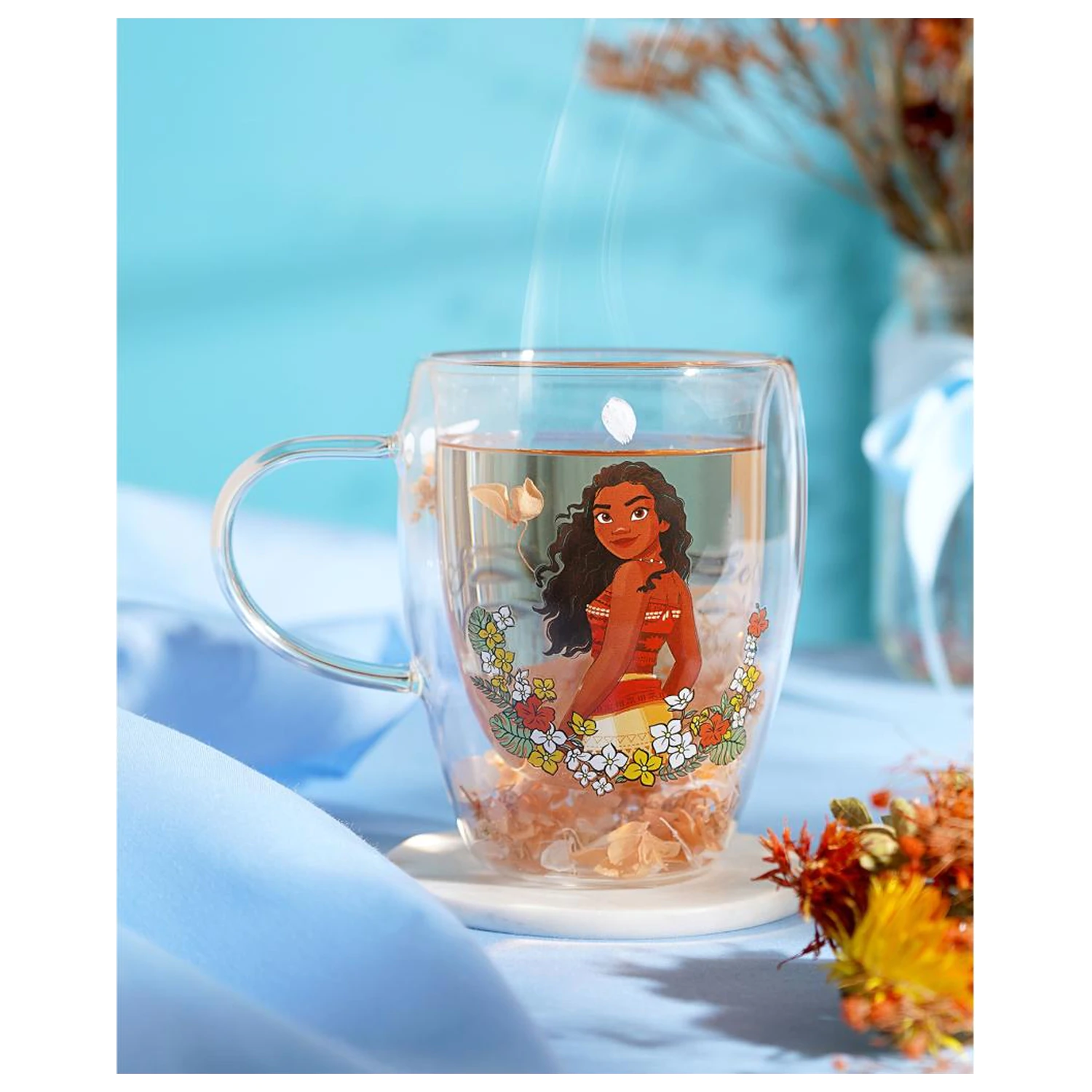 Disney Princess Moana szklanka z suszonymi kwiatami 300 ml zdjęcie produktu