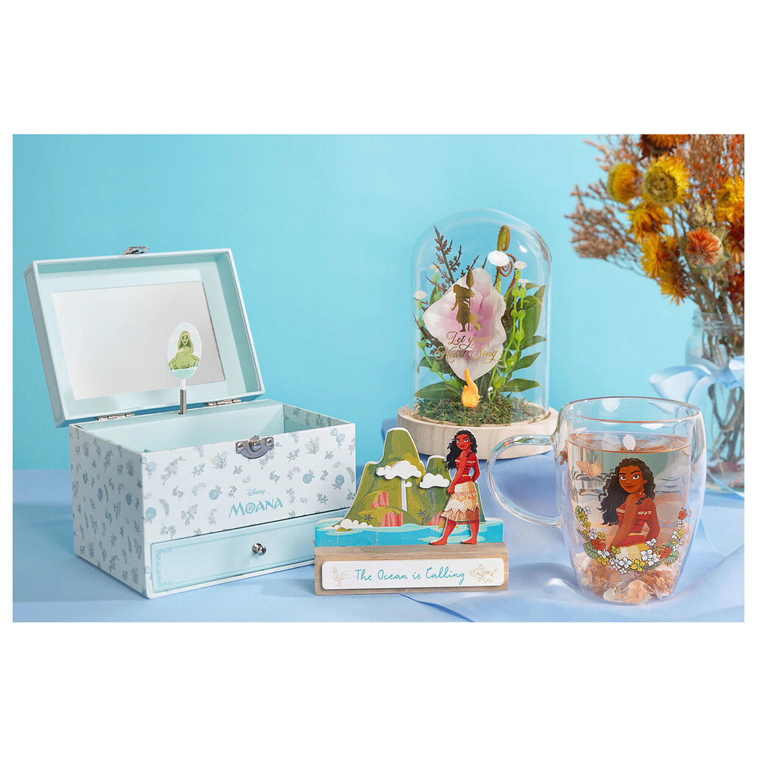 Disney Princess Moana szklanka z suszonymi kwiatami 300 ml zdjęcie produktu
