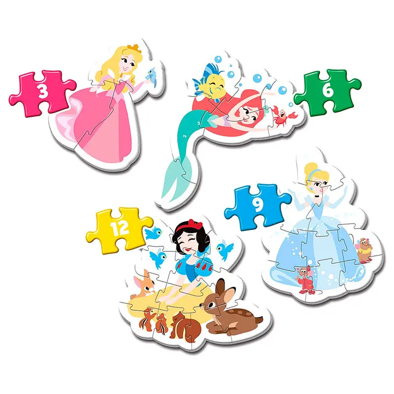 Disney Princess Moje Pierwsze Puzzle 3-6-9-12 elementów zdjęcie produktu