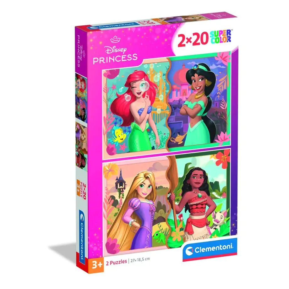 Puzzle Disney Princess 2x20 elementów zdjęcie produktu