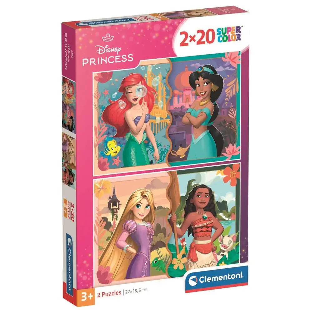 Puzzle Disney Princess 2x20 elementów zdjęcie produktu