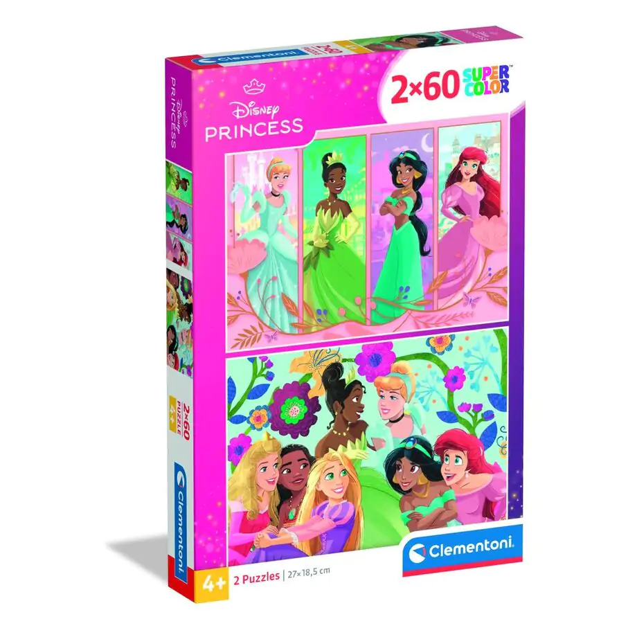 Puzzle Disney Princess 2x60 elementów zdjęcie produktu