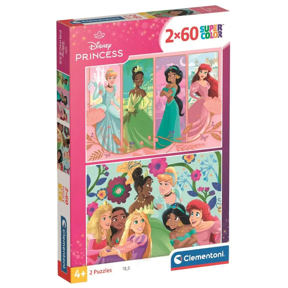 Puzzle Disney Princess 2x60 elementów zdjęcie produktu