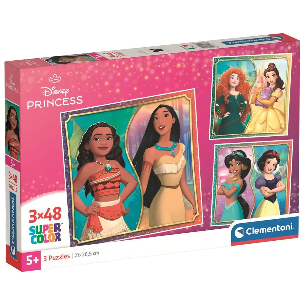 Puzzle Disney Princess 3x48 elementów zdjęcie produktu