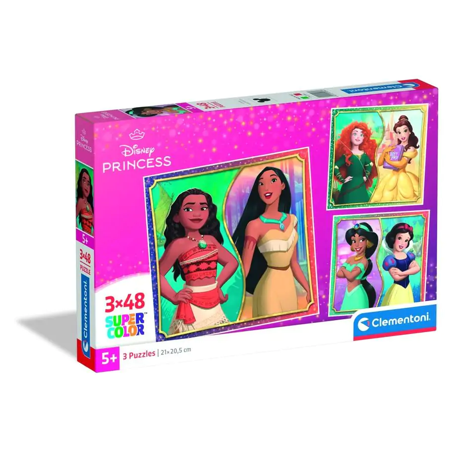 Puzzle Disney Princess 3x48 elementów zdjęcie produktu