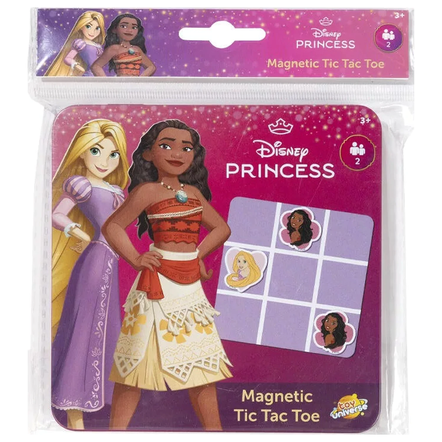 Disney Princess Royal Magnetyczne Tic-Tac-Toe w Metalowym Pudełku zdjęcie produktu