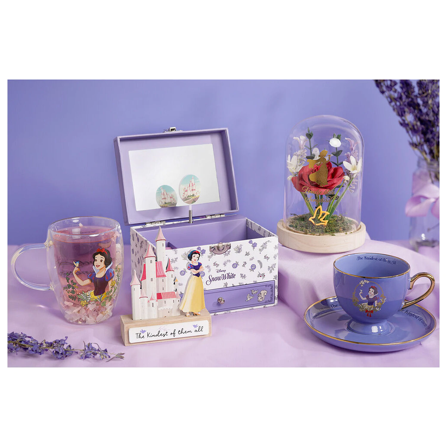 DISNEY PRINCESS Snow White szklanka z suszonymi kwiatami 300ml zdjęcie produktu