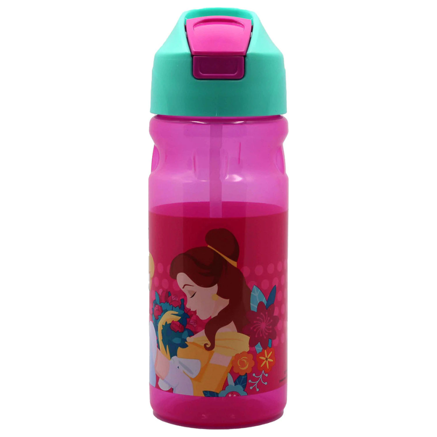 Disney Princesses Spring Plastikowa Butelka na Wodę ze Słomką 500 ml zdjęcie produktu