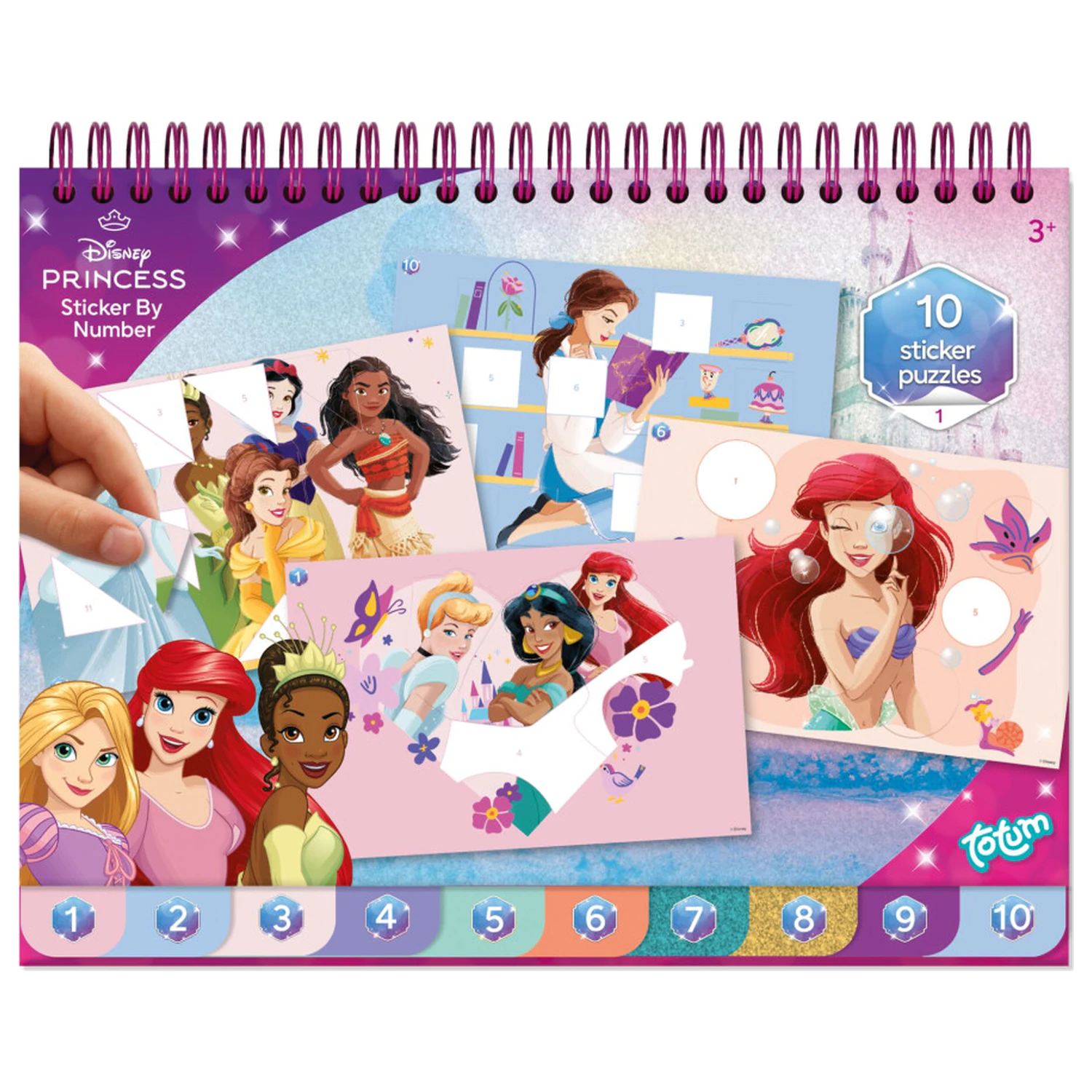 Zestaw do kolorowania, naklejek i puzzli Disney Princess Story zdjęcie produktu