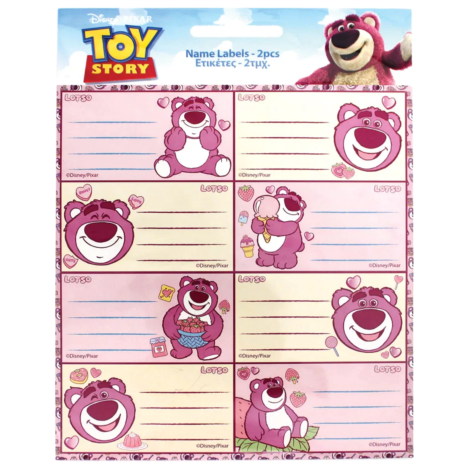 Disney Toy Story Lotso Etykiety na zeszyty 16 szt. zdjęcie produktu