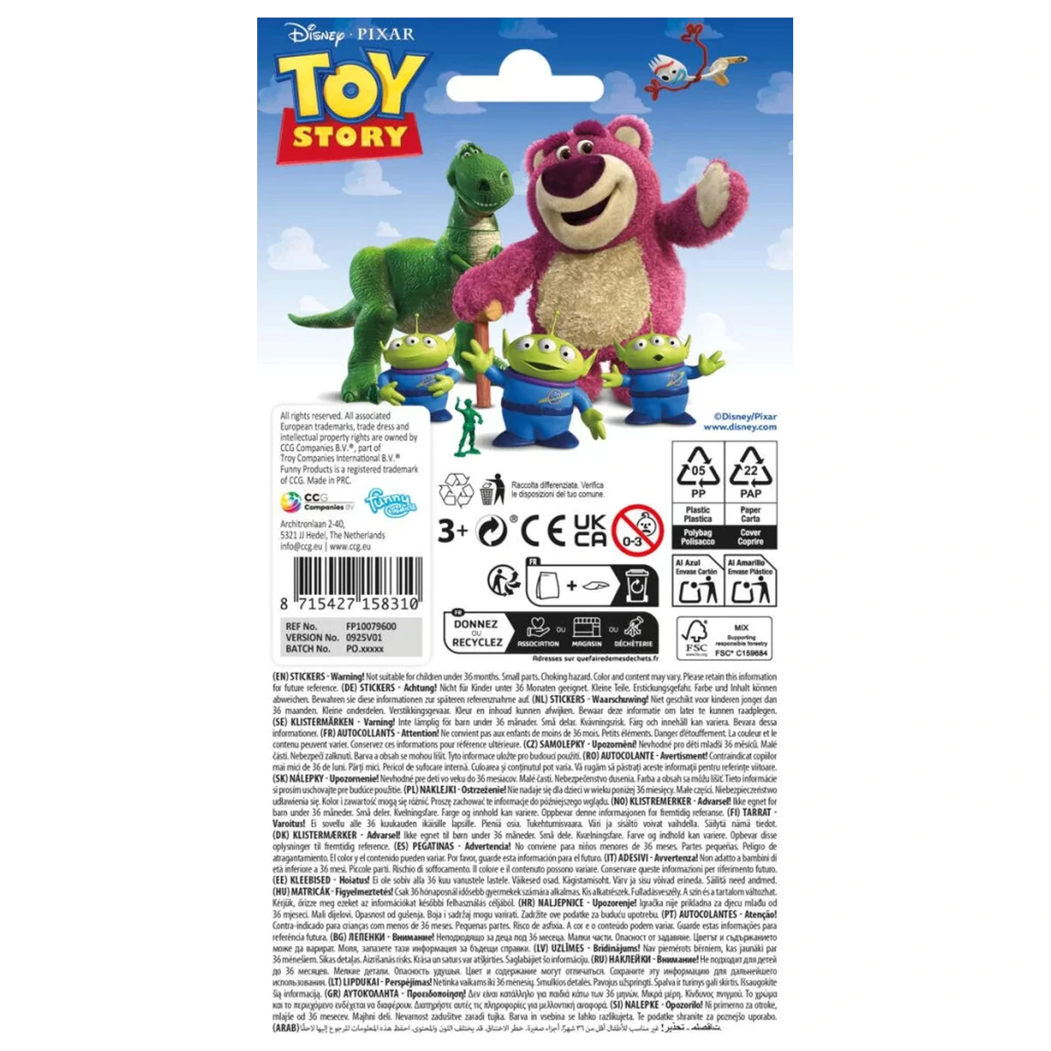 Disney Toy Story Playful Pals naklejka zdjęcie produktu