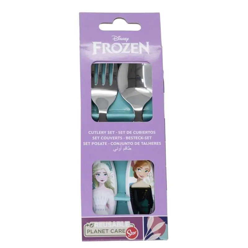 Disney Frozen Zestaw 2 metalowych sztućców zdjęcie produktu
