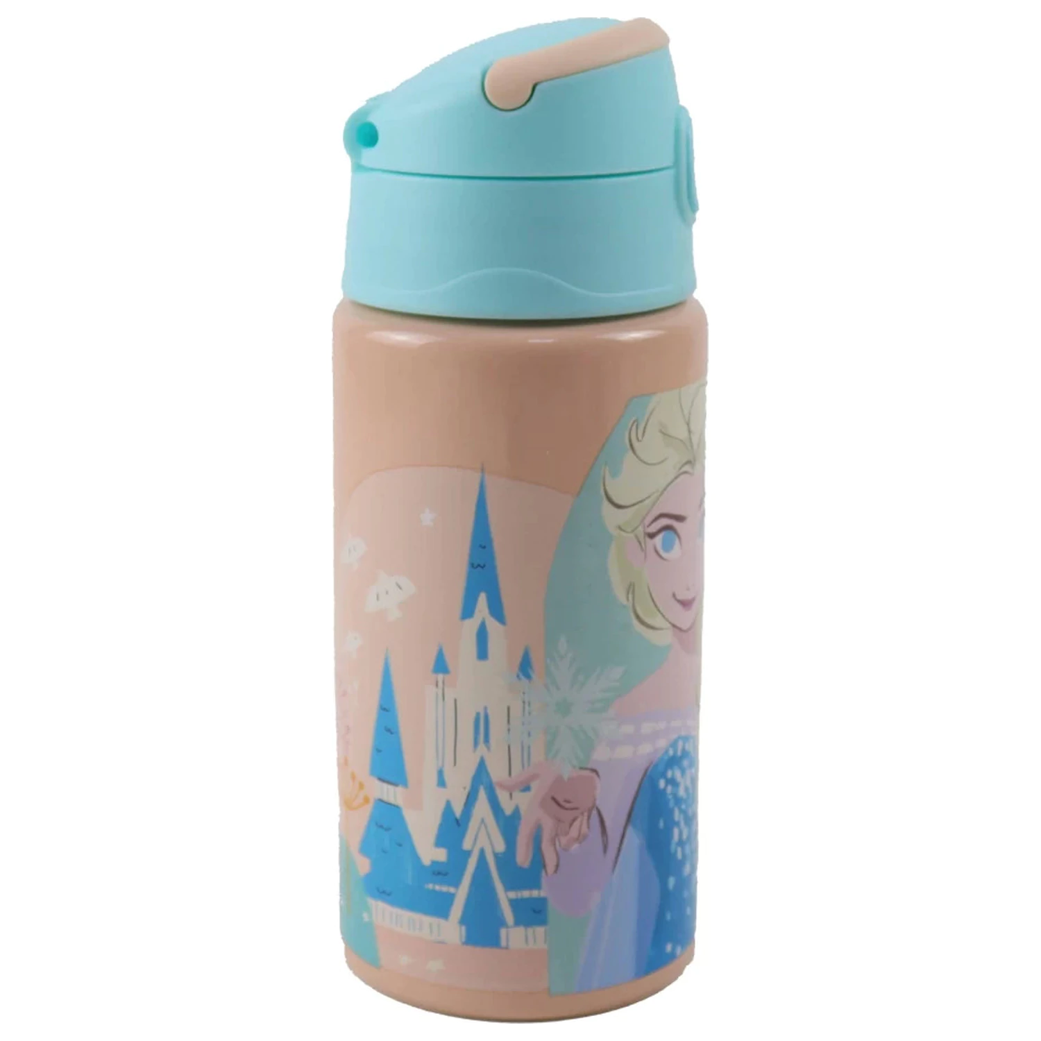 Butelka ze słomką aluminiowa Disney Frozen Adventure z haczykiem 500 ml zdjęcie produktu