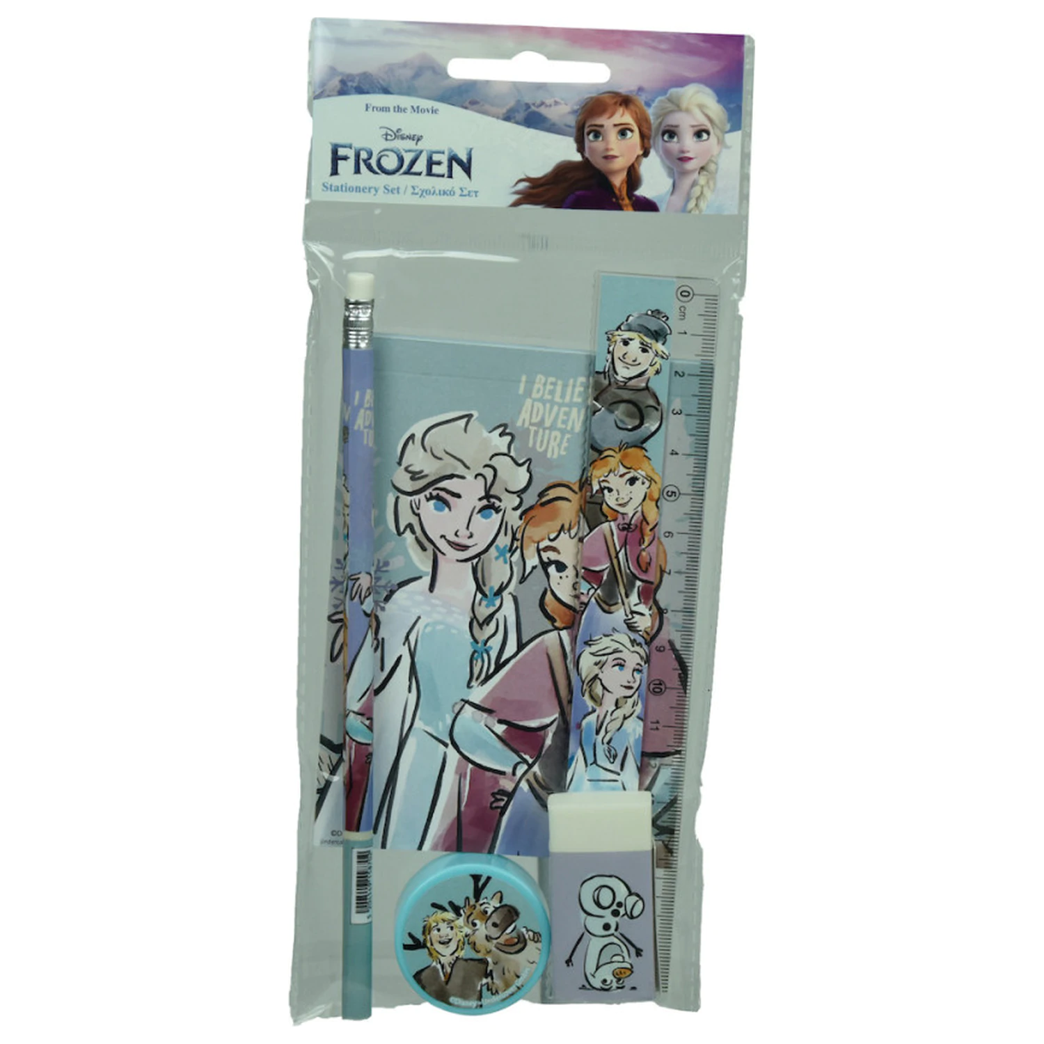 Disney Frozen Adventure Zestaw artykułów papierniczych 5 sztuk zdjęcie produktu