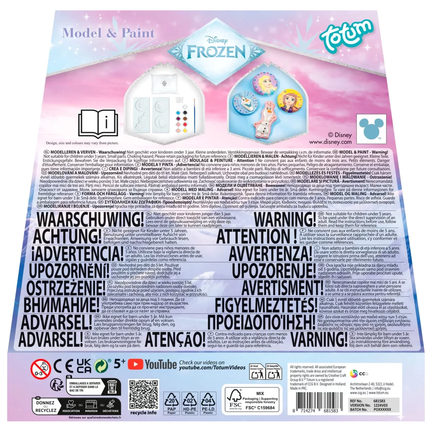 Disney Frozen Destiny Zestaw do Odlewów Gipsowych zdjęcie produktu