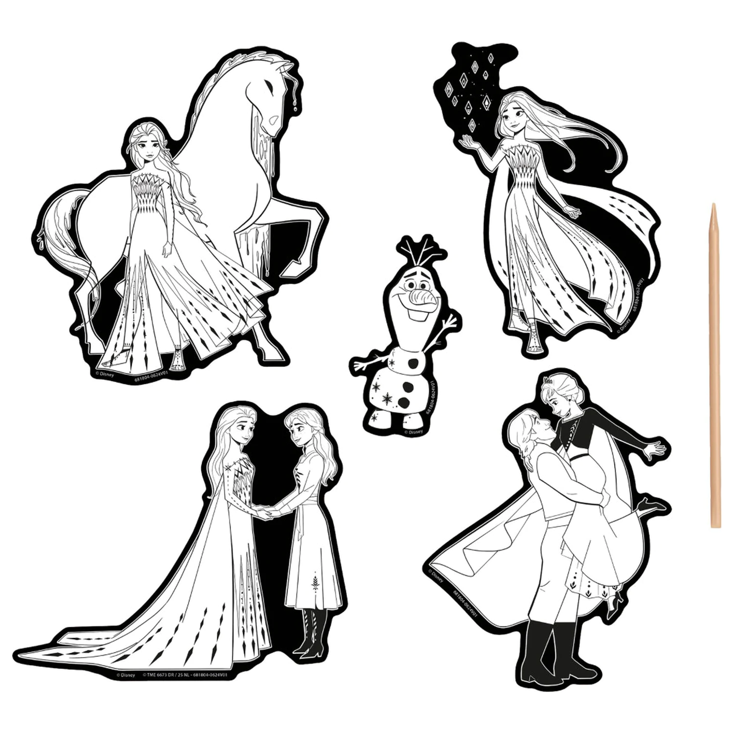 Disney Frozen Destiny Zestaw naklejek zdrapkowych zdjęcie produktu