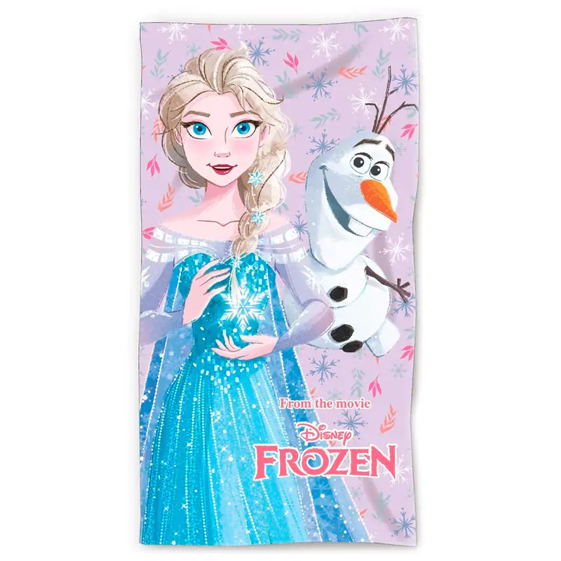 Disney Frozen Elsa & Olaf bawełniany ręcznik plażowy zdjęcie produktu